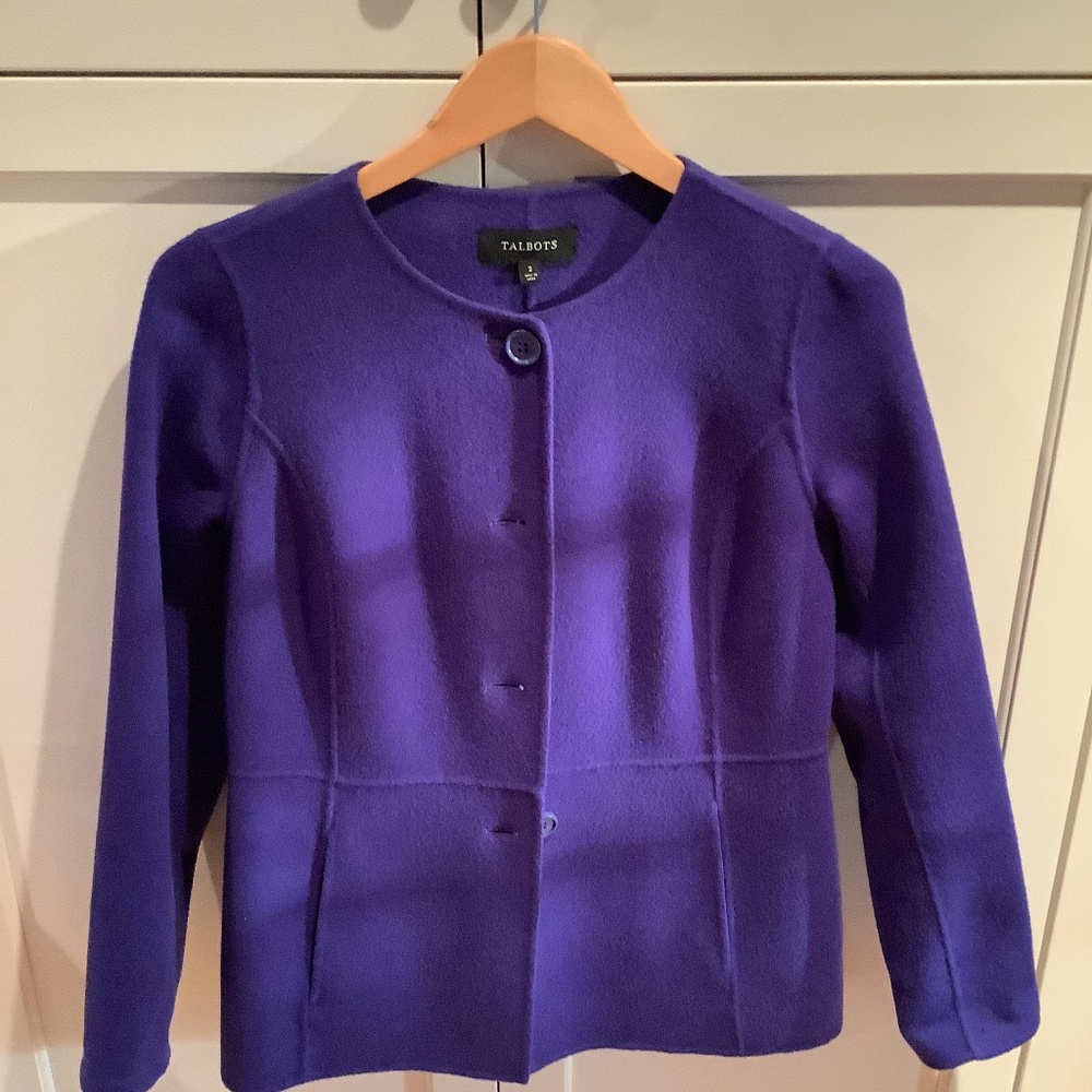 Talbots boiled wool jacket